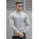 Madmext Men Dye Gray Knitted Sweater 5288 - Boyalı gri