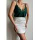 Mad Girls White Mini Skirt MG1439 - Beyaz