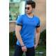 Madmext Blue T-shirt for Men 4451 - Saks