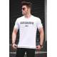 Madmext White Printed T-shirt for Men 4588 - Beyaz