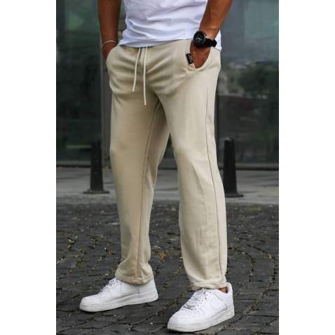 Beige Basic Trousers 5479 - Bej