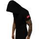 Madmext Black Rapped T-shirt with Hood for Men 3069 - Siyah