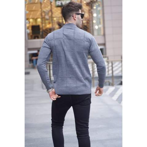 Anthracite Turtleneck Knitwear Sweater 5784 - Antrasit