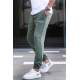 Madmext Men Khaki Printed Sweatpants 5617 - Haki