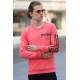 Madmext Pİnk Printed Sweatshirt 4161 - Pembe