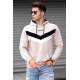 Madmext Beige Hooded Men Sweatshirt 4724 - Bej