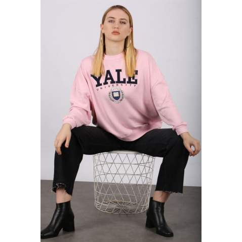 Mad Girls Pink Sweatshirt MG1208 - Pembe