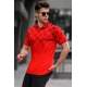 Men Red Polo T-Shirt 5867 - Kırmızı