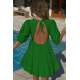 Women Green Mini Dress - Yeşil