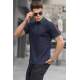 Navy Blue Polo T-Shirt 5888 - Lacivert