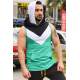 Madmext Men Sleeveless Green Hoodie 2897 - Yeşil