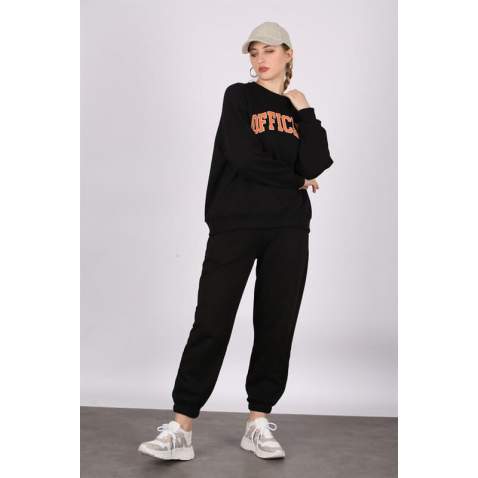 Mad Girls Black Tracksuit MG944 - Siyah