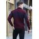 Maroon Turtleneck Knitwear Sweater 5970 - Bordo