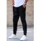 Madmext Men Black Jacquard Sweatpants 5431 - Siyah