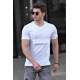 Madmext White T-shirt With Pocket for Men 4621 - Beyaz