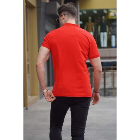 Men Red Polo T-Shirt 5822 - Kırmızı