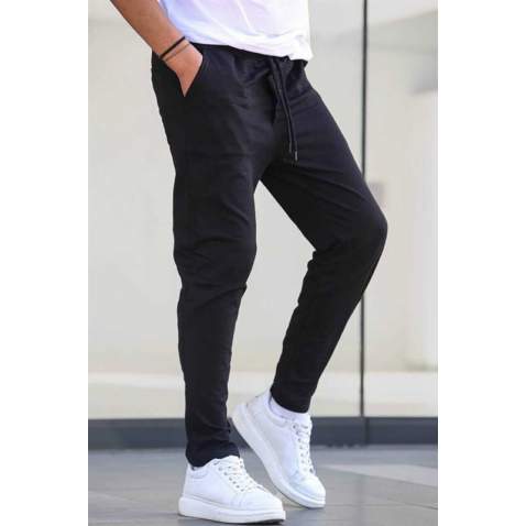 Navy Blue Basic Jogger Trousers 5474 - Lacivert