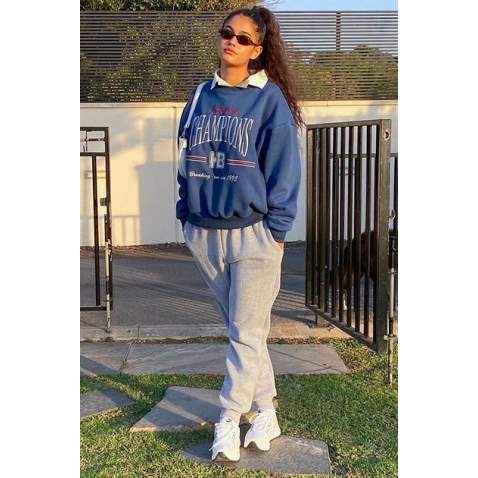 Mad Girls Blue Sweatshirt MG930