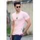 Madmext Soft Pink T-shirt for Men 4552 - Pudra