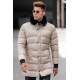 Madmext Men Beige Puffer Coat 5138 - Bej