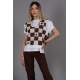 Women Designed Brown Sweater - Kahverengi