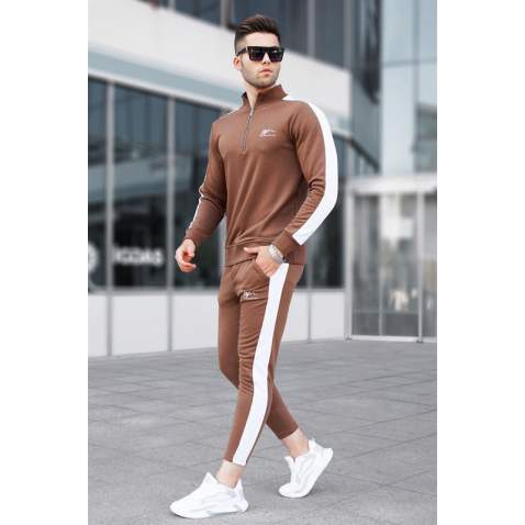 Madmext Brown Tracksuit For Men 5322 - Kahverengi