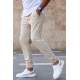 Madmext Men Plain Beige Sweatpants 5424 - Bej