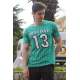 Madmext Men Printed Green T-shirt 3008 - Yeşil