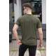 Men Oversize Khaki T-Shirt - Haki