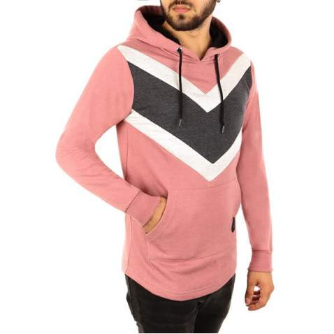 Hooded Sweatshirt Pink 2824 - Pembe