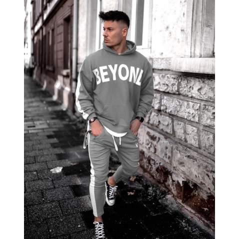 Madmext Men Dye Gray Sweatshirt Hoodie 5327 - Boyalı gri