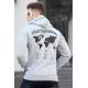 Madmext Men Printed Dye Gray Sweatshirt 5297 - Boyalı gri