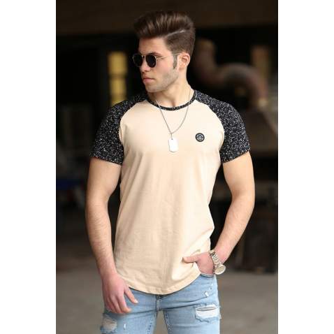 Madmext Camel Basic T-shirt for Men 4523 - Camel