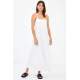 Women White Long Dress - Beyaz