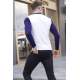 Ecru Zipped Knitwear Polo Sweater 5787 - Ekru