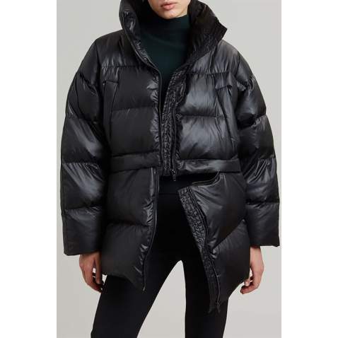 Mad Girls Black Puffer Jacket MG1398 - Siyah