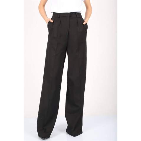 Mad Girls Black Palazzo Pants MG1332 - Siyah