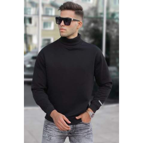 Madmext Men Turtleneck Black Sweater 5317 - Siyah