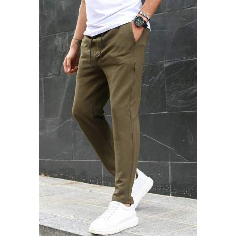 Khaki Basic Jogger Trousers 5465 - Haki