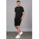 Madmext Men Oversize Black Shorts Set 5373 - Siyah