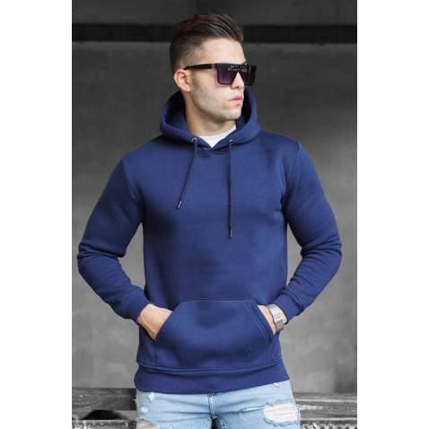 Madmext Men Navy Blue Sweatshirt 5339 - Lacivert