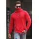 Madmext Men Printed Red Sweatshirt 5315 - Kırmızı