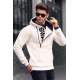 Madmext Men White Hoodie Sweatshirt 1767 - Beyaz