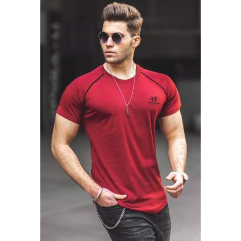 Madmext Men Maroon T-shirt 4979 - Bordo