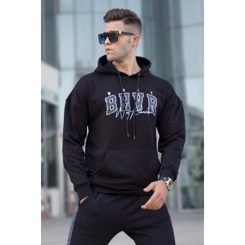 Madmext Men Black Sweatshirt 5326 - Siyah