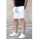 Madmext White Capri Shorts 4849 - Beyaz