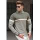 Madmext Men Khaki Turtleneck Sweater 5149 - Haki