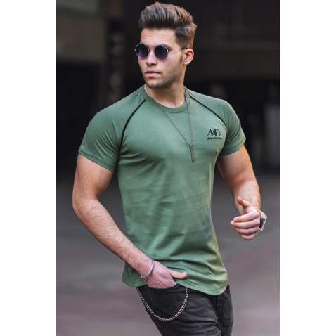 Madmext Men Khaki T-shirt 4979 - Haki