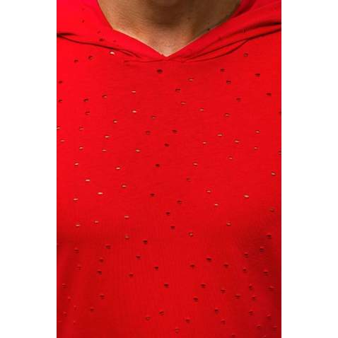 Madmext Red Rapped T-shirt wirh Hood for Men 3069 - Kırmızı