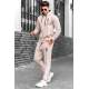 Madmext Beige Hooded Men Tracksuit Set 4680 - Bej